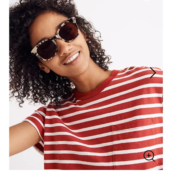 Madewell Easy Crop Striped Tee - Picture 4 of 8